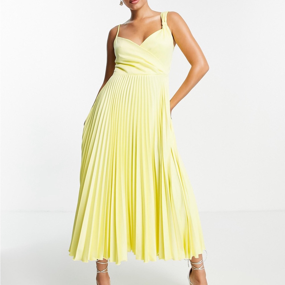 Yellow ASOS Midi Dress